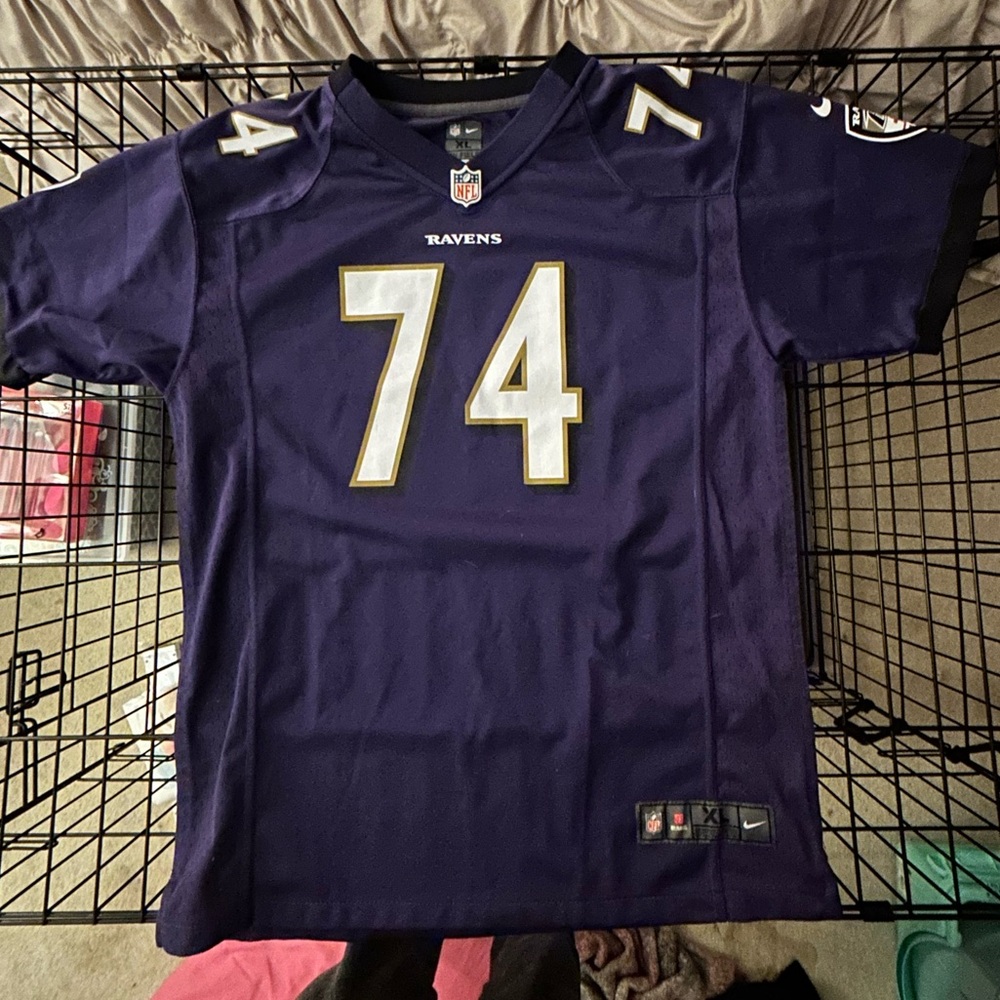 NFL Oher Ravens Purple Jersey